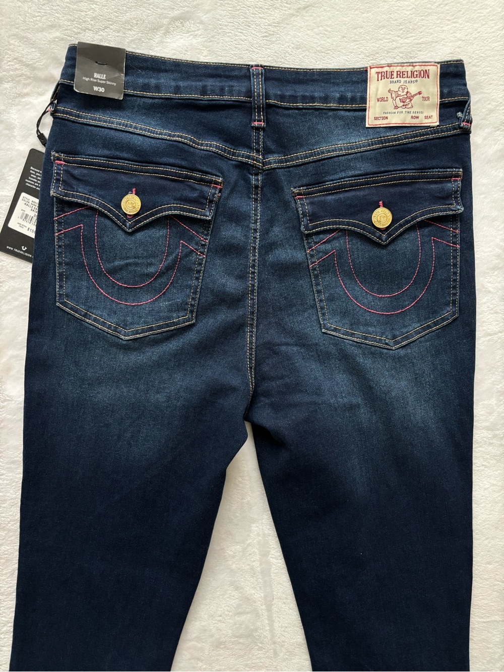 TRUE RELIGION Halle High Rise Skinny Flap Pockets Jeans--NWT--30 - Picture 11 of 16